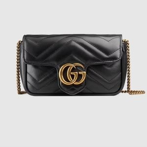 Authentic Gucci marmont super mini bag in ⚫️